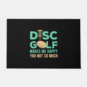 Disc Golf Makes Me Happy Doormat