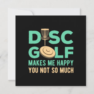 Disc Golf Makes Me Happy Holiday Card