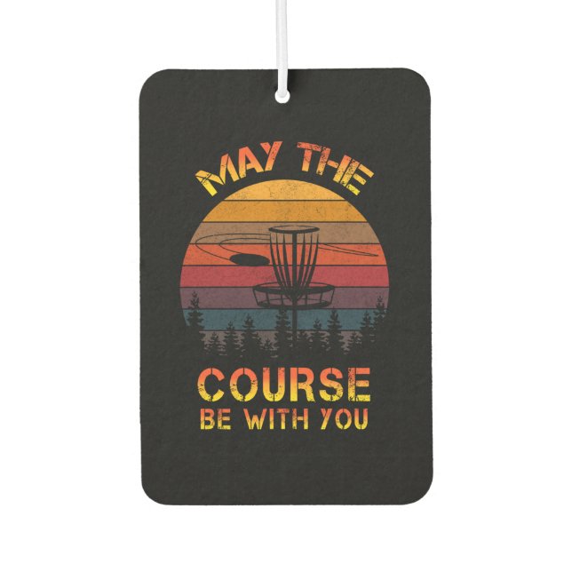Disc Golf May The Course Be With You Frolf Car Air Freshener (Front)