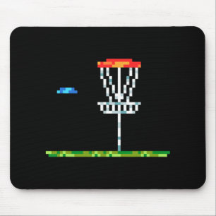 Disc Golf Men Disc Golf 8 Bit Sket Mouse Pad