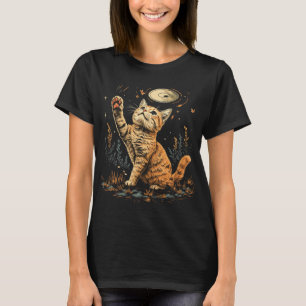 Disc Golf Mens, Womens And Kids Cat Disc Golfer T-Shirt