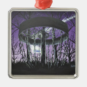 disc golf metal ornament