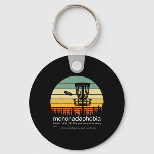 Disc Golf Mononadaphobia Funny Disc Golf Key Ring