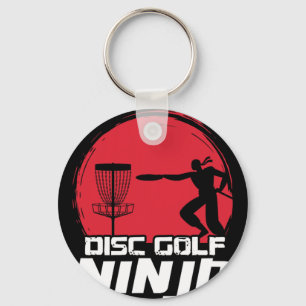 Disc Golf Ninja Frisbee Disc Golfer Disc Player Di Key Ring