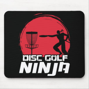 Disc Golf Ninja Frisbee Disc Golfer Disc Player Di Mouse Pad