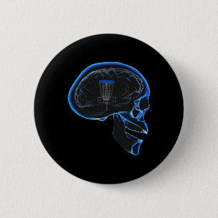 Disc Golf On My Mind' Funny Disc Golf T Shirt - Me 6 Cm Round Badge