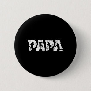 Disc Golf Papa Disc Golf Men Father's Day Vintage 6 Cm Round Badge