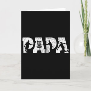 Disc Golf Papa Disc Golf Men Father's Day Vintage Card