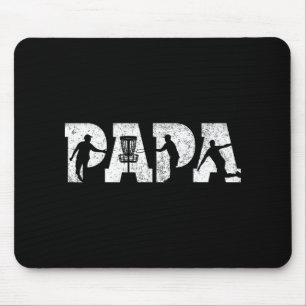 Disc Golf Papa Disc Golf Men Father's Day Vintage Mouse Pad