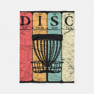 Disc Golf Periodic Table Elements Frolf Player Vin Fleece Blanket