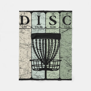 Disc Golf Periodic Table Elements Frolf Player Vin Fleece Blanket