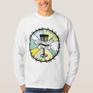 Disc Golf Personalized Couple Established Date T-Shirt