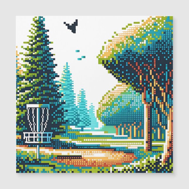 Disc Golf Pixel Art  (Front)