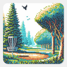 Disc Golf Pixel Art 