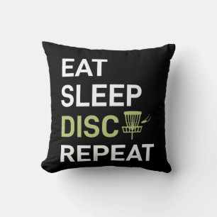 Disc Golf Player Eat Sleep Disc Golf Repeat Cushion