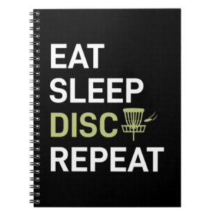 Disc Golf Player Eat Sleep Disc Golf Repeat Notebook