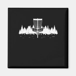 Disc Golf Player Forest Sport Frisbee Disc Golfing Magnet