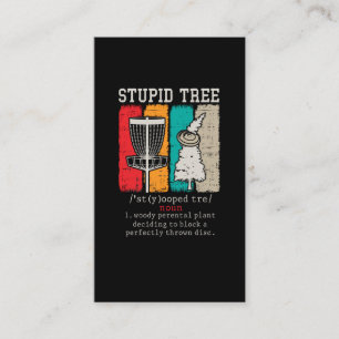 Disc Golf Player Frisbee Disc Golfing Definition Business Card