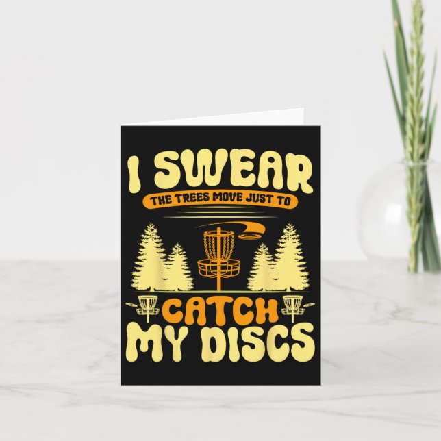 Disc Golf Player Funny  Card (Front)