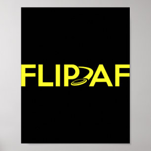 Disc Golf Player - Funny Flip Disc Golfer Poster