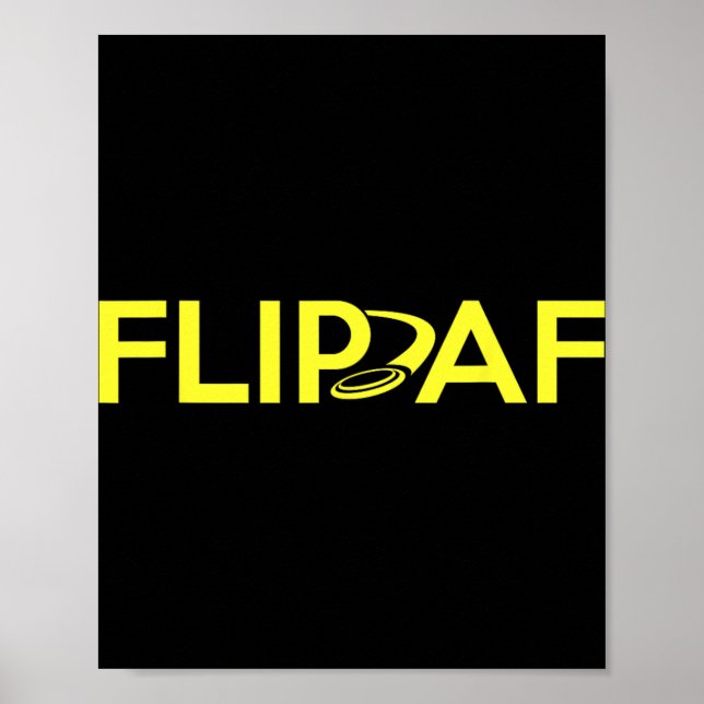 Disc Golf Player - Funny Flip Disc Golfer  Poster (Front)
