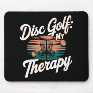 Disc Golf Player Funny Frisbee Game  Mouse Pad