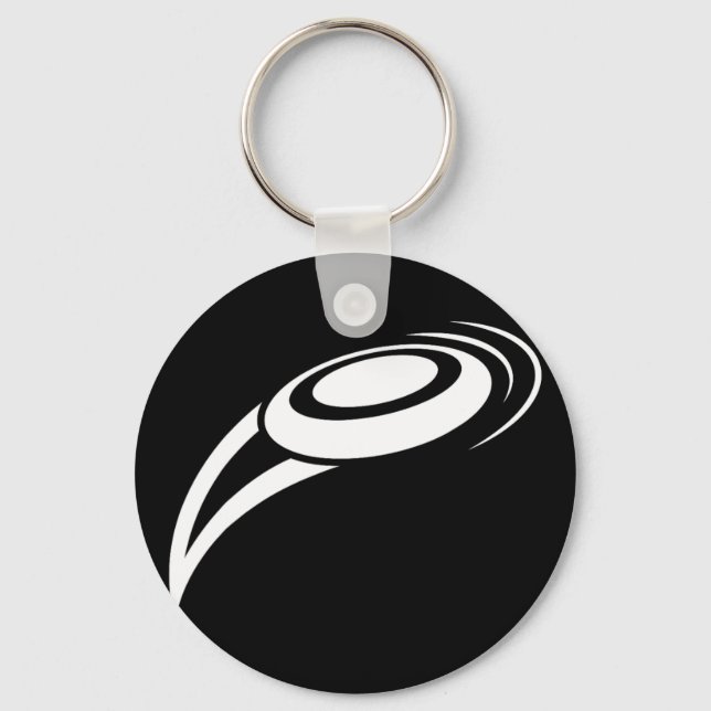Disc Golf Player Golfer Gift Flying Disc Frisbee D Key Ring (Front)