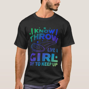 Disc Golf Player Golfing For Women Girls 9 T-Shirt