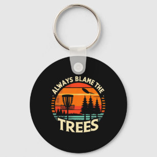 Disc Golf Player Golfing Golfer Chain Smoker Men W Key Ring