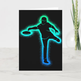 Disc Golf Player Kids Men Boys Disc Golfer  Card