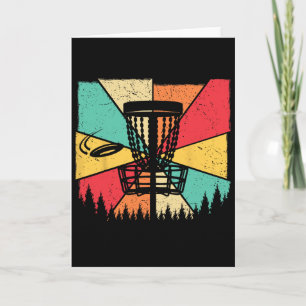 Disc Golf Player Retro Vintage - Disc Golf Sket De Card