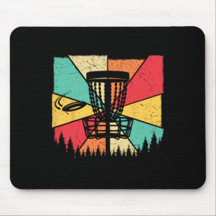 Disc Golf Player Retro Vintage - Disc Golf Sket De Mouse Pad