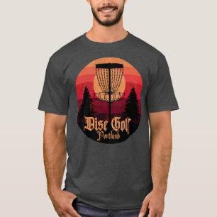 Disc Golf Portland Sunset T-Shirt