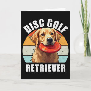 Disc Golf Retriever Funny Golden Retriever Dog Own Card