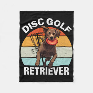 Disc Golf Retriever Funny Labrador Retriever Dog O Fleece Blanket