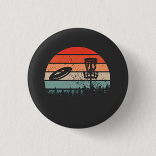 Disc Golf Retro 3 Cm Round Badge