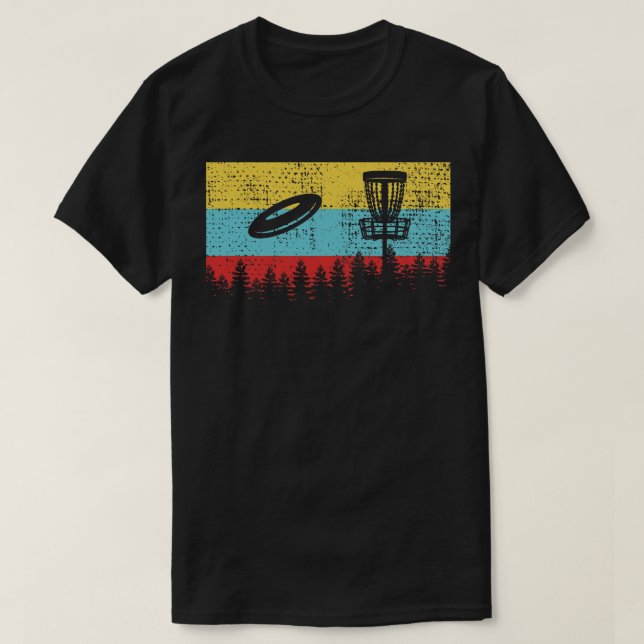 Disc Golf Retro 9 T-Shirt (Design Front)