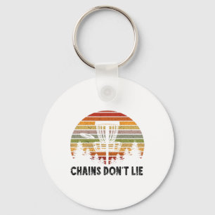 Disc Golf Retro Chains Don't Lie Frisbee Golf Frol Key Ring