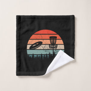 Disc Golf Retro Golf  Wash Cloth