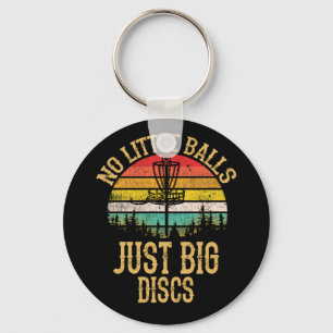 Disc Golf Retro No Little Balls Disc Golf Gift Key Ring
