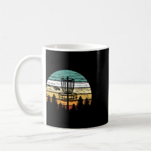 Disc Golf Retro Shirt, Sunset Vintage Frisbee Golf Coffee Mug
