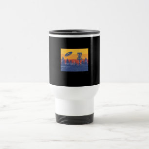 Disc Golf Retro Travel Mug