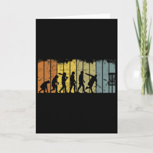 Disc Golf Retro Vintage Evolution Disc Golfing Pla Card