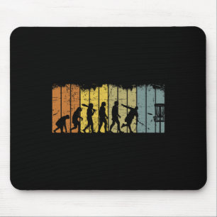 Disc Golf Retro Vintage Evolution Disc Golfing Pla Mouse Pad