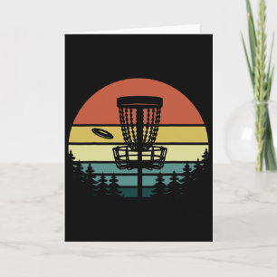 Disc Golf Retro Vintage Sunset _1 Card