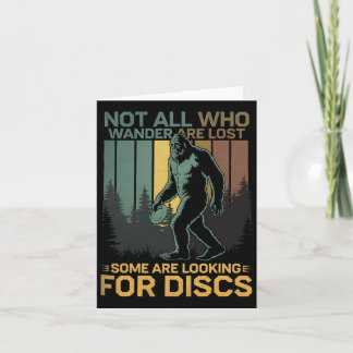Disc Golf Sasquatch Bigfoot Disc Golfer Funny Disc Card