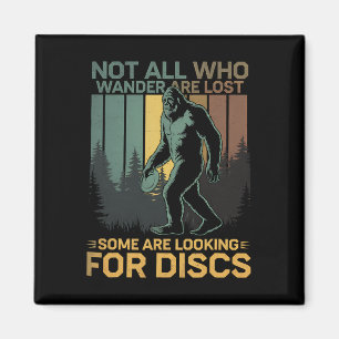 Disc Golf Sasquatch Bigfoot Disc Golfer Funny Disc Magnet