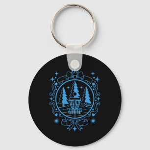 Disc Golf Scene Flying Disc Golf Sket Forest Key Ring