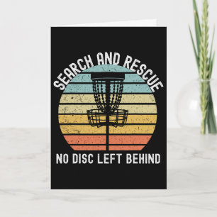 Disc Golf Search And Rescue Disc Golf Gift Funny D Card
