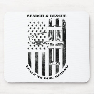 Disc Golf Search And Rescue Leave No Disc Behind B Mouse Pad